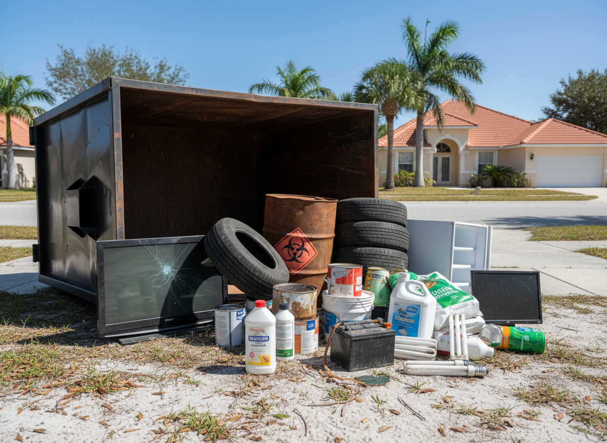 What Cannot Go in a Dumpster Rental in Port St. Lucie
