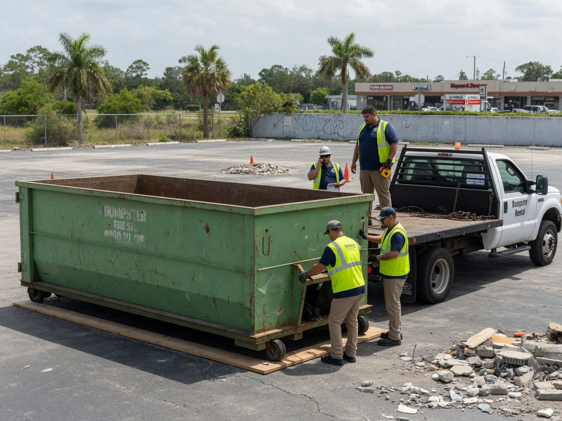 Dumpster Rental work by Port St. Lucie Dumpster Rental in Port St. Lucie, FL